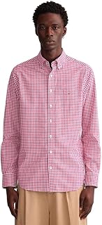 GANT Reg Broadcloth Gingham BD Men's Shirt (Pack of 1)