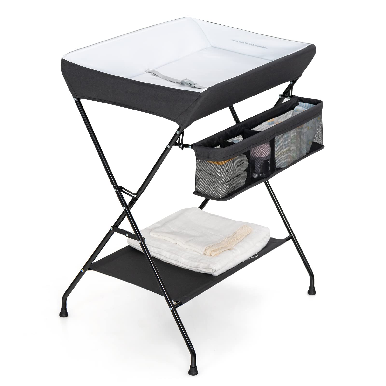 Costzon Changing Table, Portable Baby Changing Table Foldable Diaper Changing St