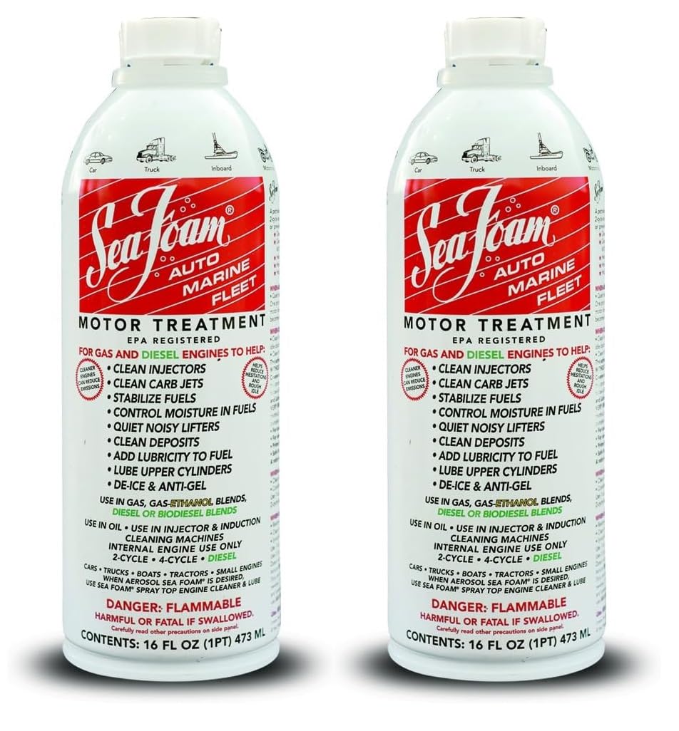 Sea Foam SF-16 Motor Treatment - 16 oz, White (Pack of 2)
