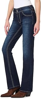 WallFlower Luscious Curvy Women's Mid Waist Bootcut Jeans Insta Stretch Denim Fit All Sizes Junior Jeans Sizes 4-28