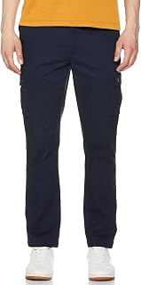 Amazon Essentials Men's Stretch Straight Cut Cargo Work Trousers (Available in Plus Size)