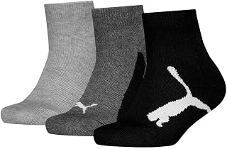 PUMA Bwt Quarter 3p Unisex Socks – Children and Teenagers (Pack of 3)