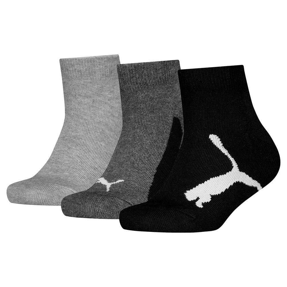 PUMA Bwt Quarter 3p Unisex Socks – Children and Teenagers (Pack of 3)