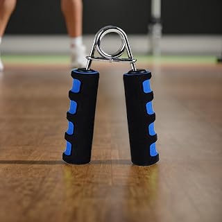 Foam Hand Grip Exerciser (Blue) - Stress Relief & Finger Strength Trainer