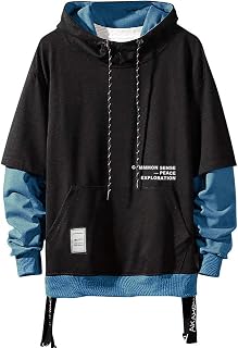 Moshtashio Men's Hooded Sweatshirt with Contrast Colours Hoodies Autumn
