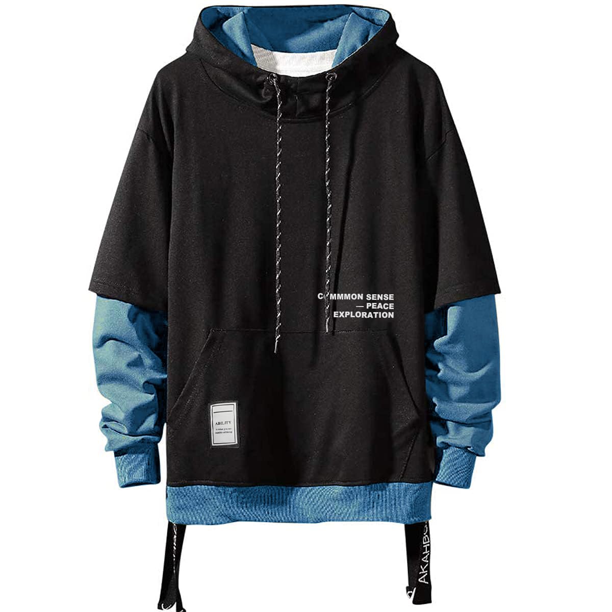Moshtashio Men's Hooded Sweatshirt with Contrast Colours Hoodies Autumn
