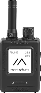 ELECROW Meshtastic LoRa Transceiver with GPS and ESP32-S3 &1.54" EPD Screen | ThinkNode M5 Meshtastic Device with 1200mAh Battery, SX1262 Wireless Module 915MHz, Long-Range Wireless Communication Device
