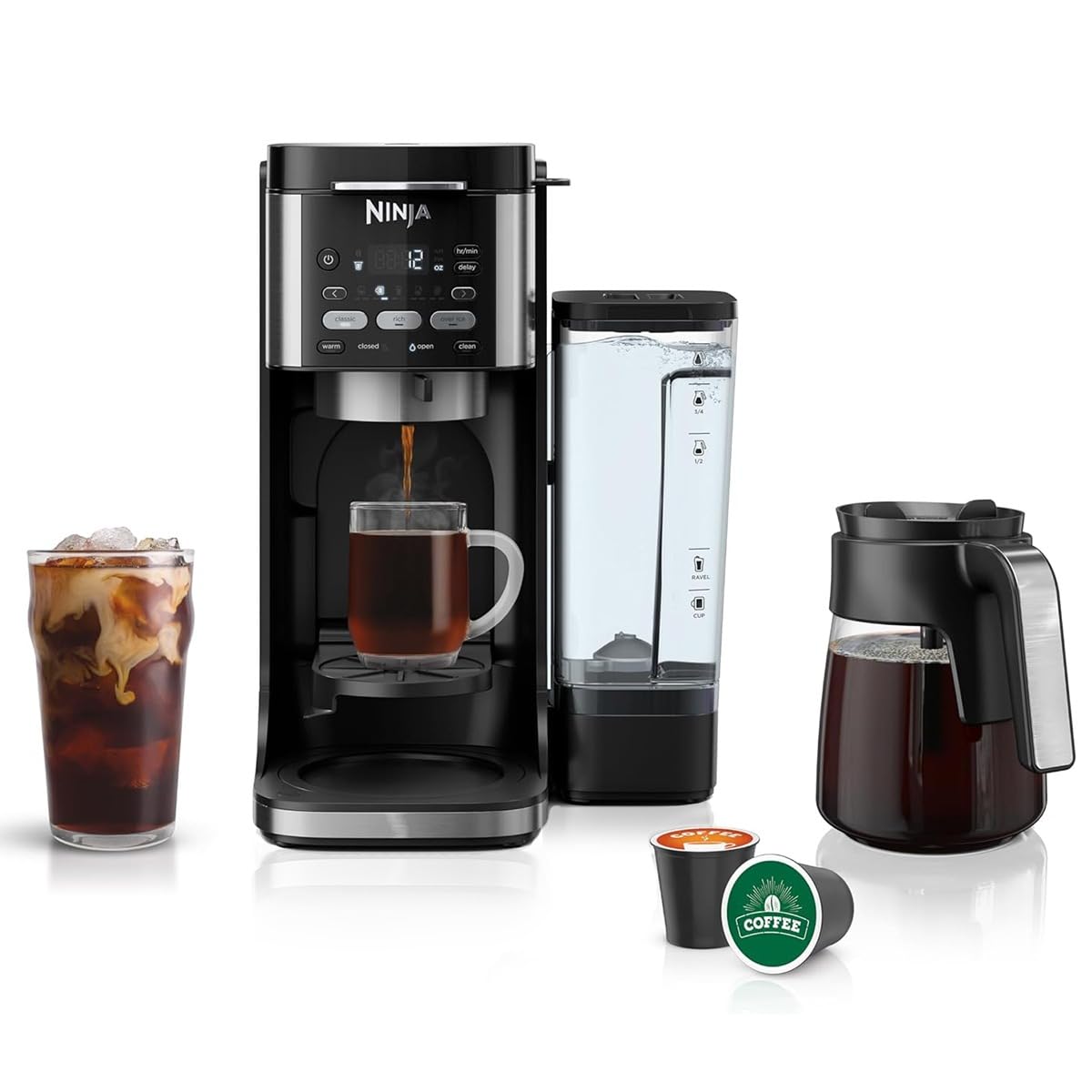 Ninja (Refurbished) Drip Coffee Maker | DualBrew Pro Hot & Iced Coffee | Compati