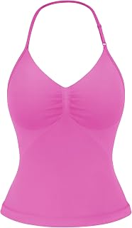 YEOREO SoftHue Impact Longline Strappy Top Women's Halter Workout Tank Tops