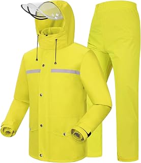 Rain Suit Waterproof Hi Vis Raincoat Reflective Rain Gear Unisex