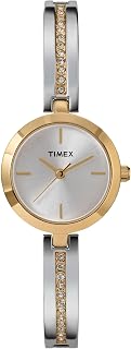 Timex Women's Main Street 25mm Watch - Silver-Tone Bracelet Silver Dial-Tone Case