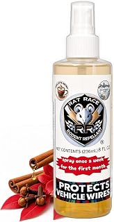 Rat Race Rodent Repellant Spray, 8 oz Glovebox Edition - Chai-Latte Aroma, Protects Vehicle Wiring from Rats &amp; Mice, Stop Rats and Mice from Chewing Wire