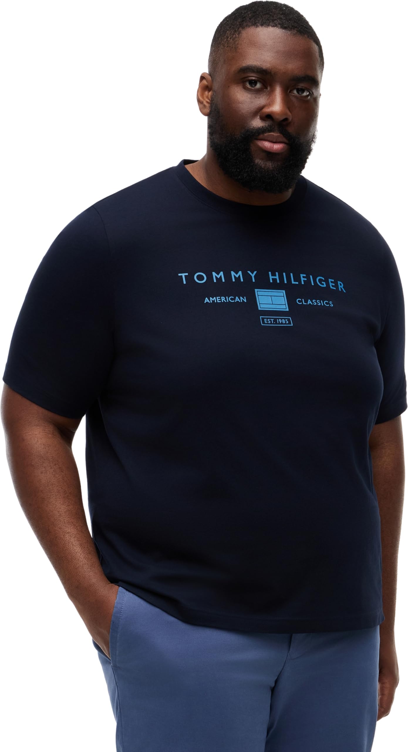 Tommy Hilfiger Brand Love Mono Stack Tee Mw0mw42365 Men's S/S T-Shirt