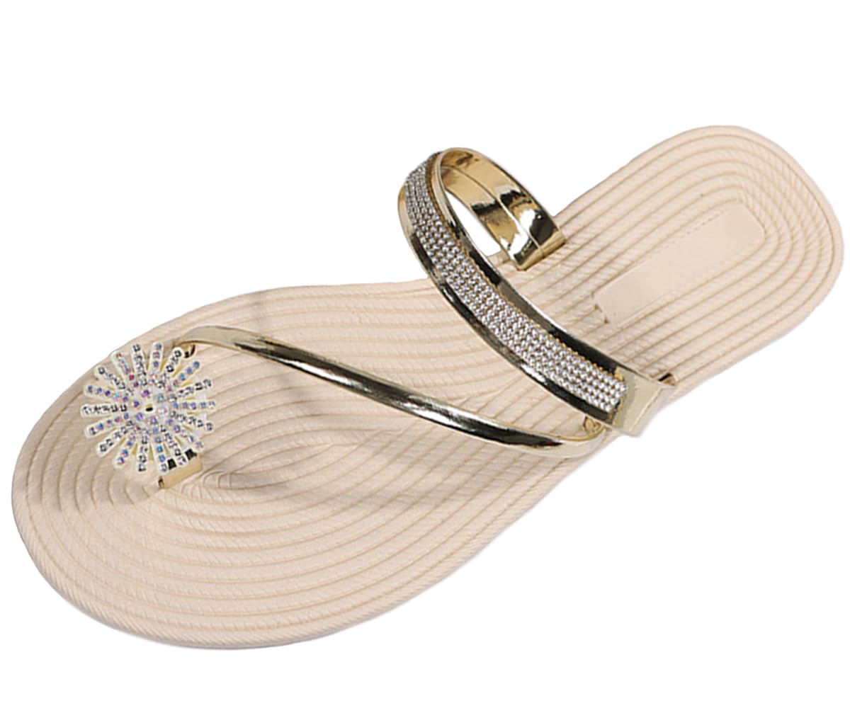 Ulalaza Women's Slippers Flat Open Toe Slides Platform Wedge Sandals Thong Sanda