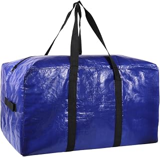 Heavy Duty Moving Bags with Central Zipper, Extra Large with Strong Zipper and Comfortable Handles, Sturdy and Durable, Storage Bags/Bags/Storage Boxes, Moving Boxes for Moving