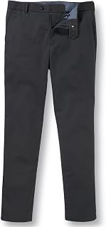 Charles Tyrwhitt Men's Chino Trousers - Ultimate Non-Iron Stretch Chinos for Men - Slim Fit - Smart Casual Cotton Chinos for Work, Travel & Everyday Wear