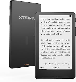XTEINK X4 Classic Pocket eReader, Ultra-Light 68g & 4.9mm Thin,Reader Gifts | Ultra Thin 0.19" design, 4.3" Eink Paper-feel ,Dual Page Turn button+shake, Magnetic pogo-pin attach, Extended Battery Life