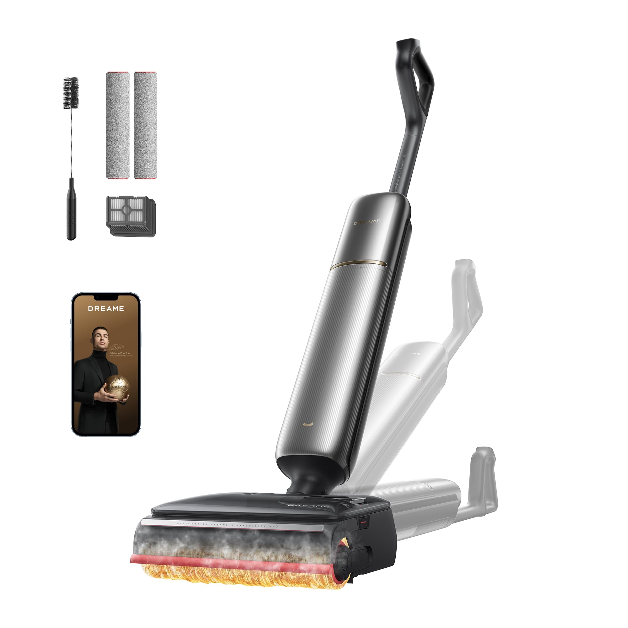 dreame T16 Pro Heat-A Vacuum Cleaner, Triple Edge, Ultra-Thin 98.5 mm