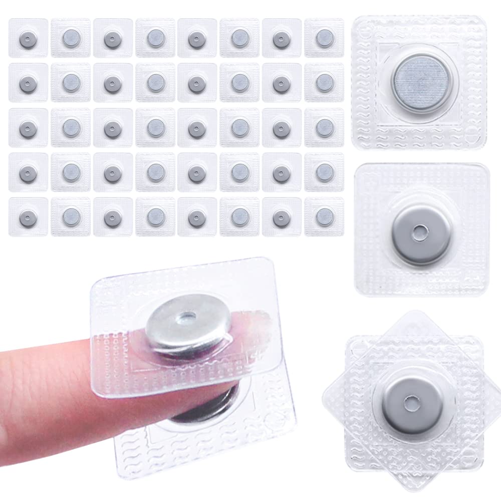 SEMINI Hidden Sew Magnetic Snap Invisible Hidden Sew in PVC Hidden Purse Closure