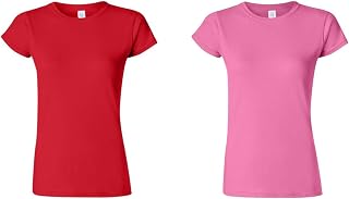 Gildan Women's Softstyle Cotton T-shirt, Style G64000L, Multipack