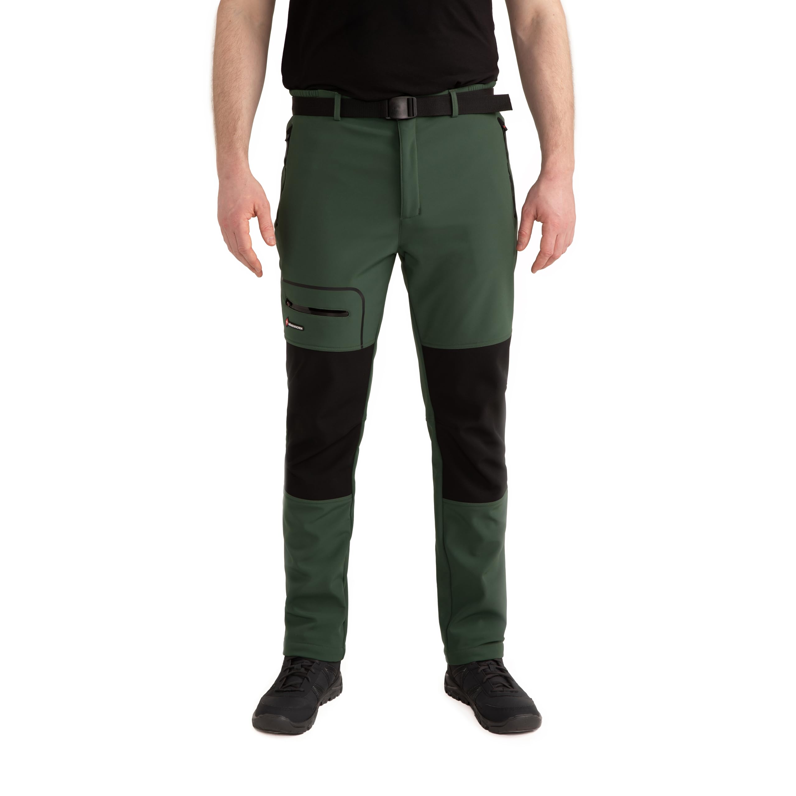 Höhenhorn Trekmaster Men's Softshell Hiking Trousers, Winter Lined Trousers, Sno