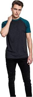 Urban Classics Men's Baseball T-Shirt, Contrast Shortsleeves T-Shirt, Sports Shirt, Crew Neck, 100% Jersey Cotton Available, Sizes: S-5XL