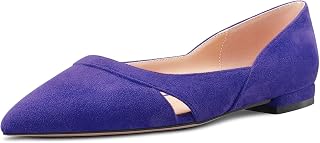 Castamere Women's Low Heel Heel Pointed Toe Slip-On Pumps Wedding Classic 1 CM Heels