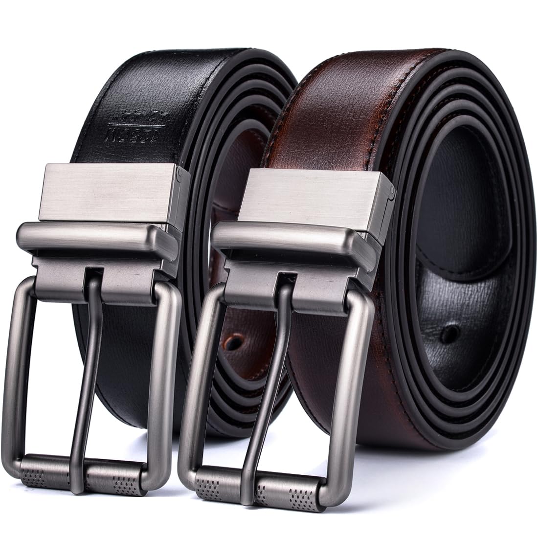 Mens Belt, 1.25" Reversible Belt, Gift for Men, Casual, Golf, Trousers, Shirts, 