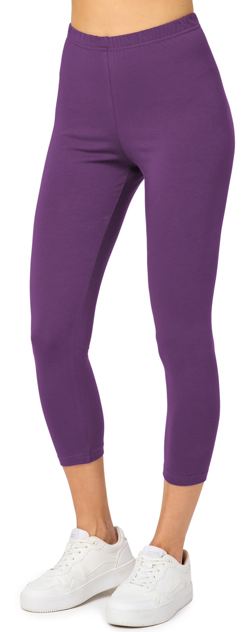 Merry Style MS10-199 Women’s Cotton 3/4 Leggings, Capri Leggings, Capri Sports L