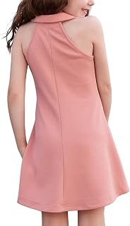 DREAM BUS Robe d'été sans manches pour bébé fille - Robe d'été trapèze - Robe d'été pour petites filles - Robe de plage