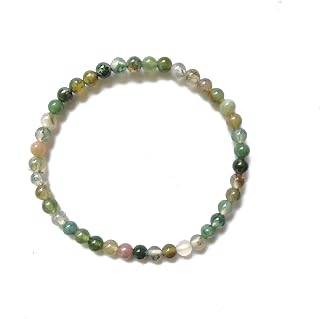 KIKILA 4mm Mini Gemstone Energy Bracelets Crushed Stone Beaded Bracelet Natural Stone Charm Beaded Small Couples Bracelets for Women