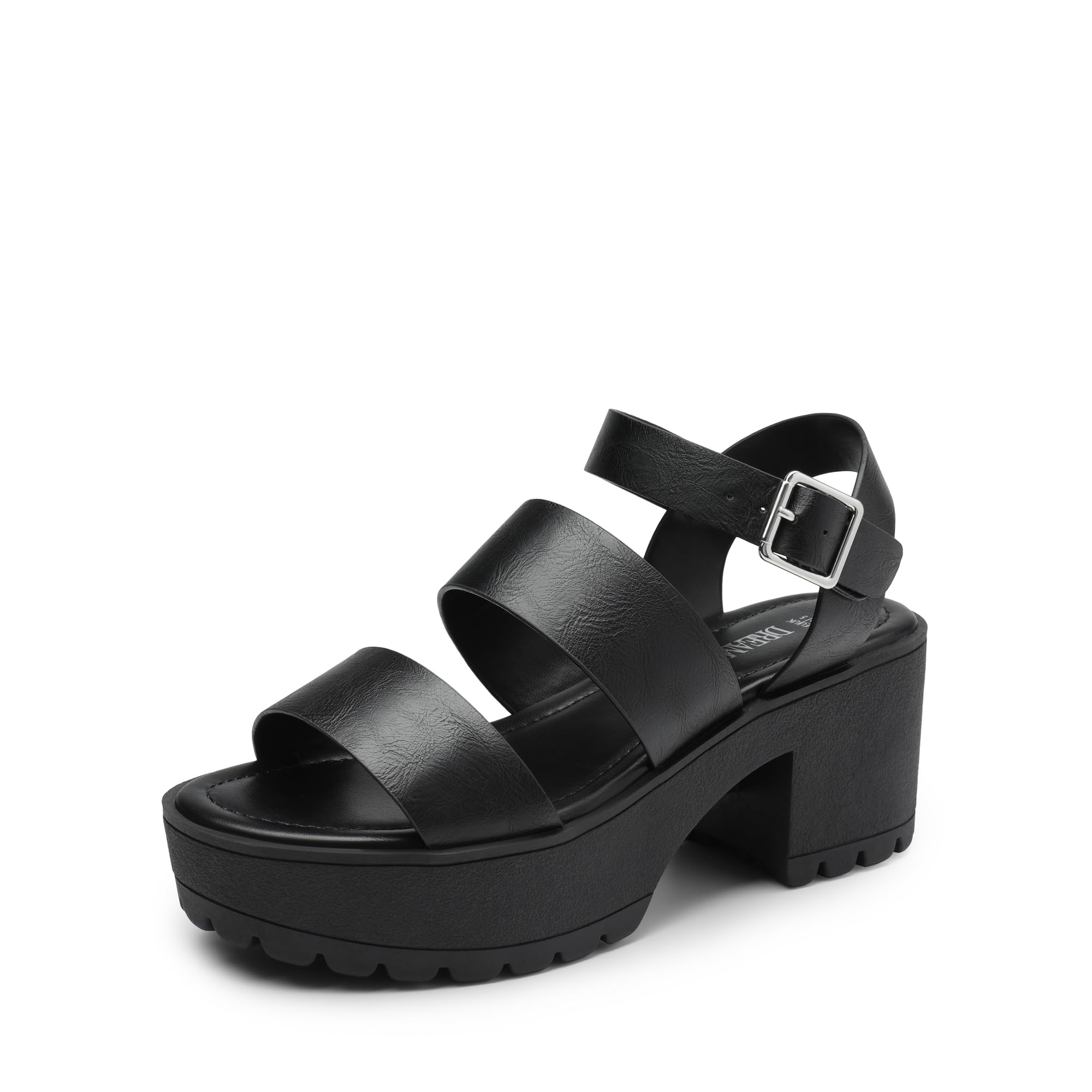 DREAM PAIRS Women's Platform Chunky Low Heel Sandals