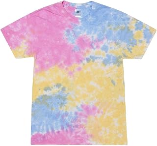 Colortone Batik Unisex 'Swirl' T-Shirt | Men's Short Sleeve T-Shirt Hippie T-Shirt Women's S - 5XL with Different Patterns | Flower Power Clothing Women Men Cotton | Hand-Dyed Batik Design