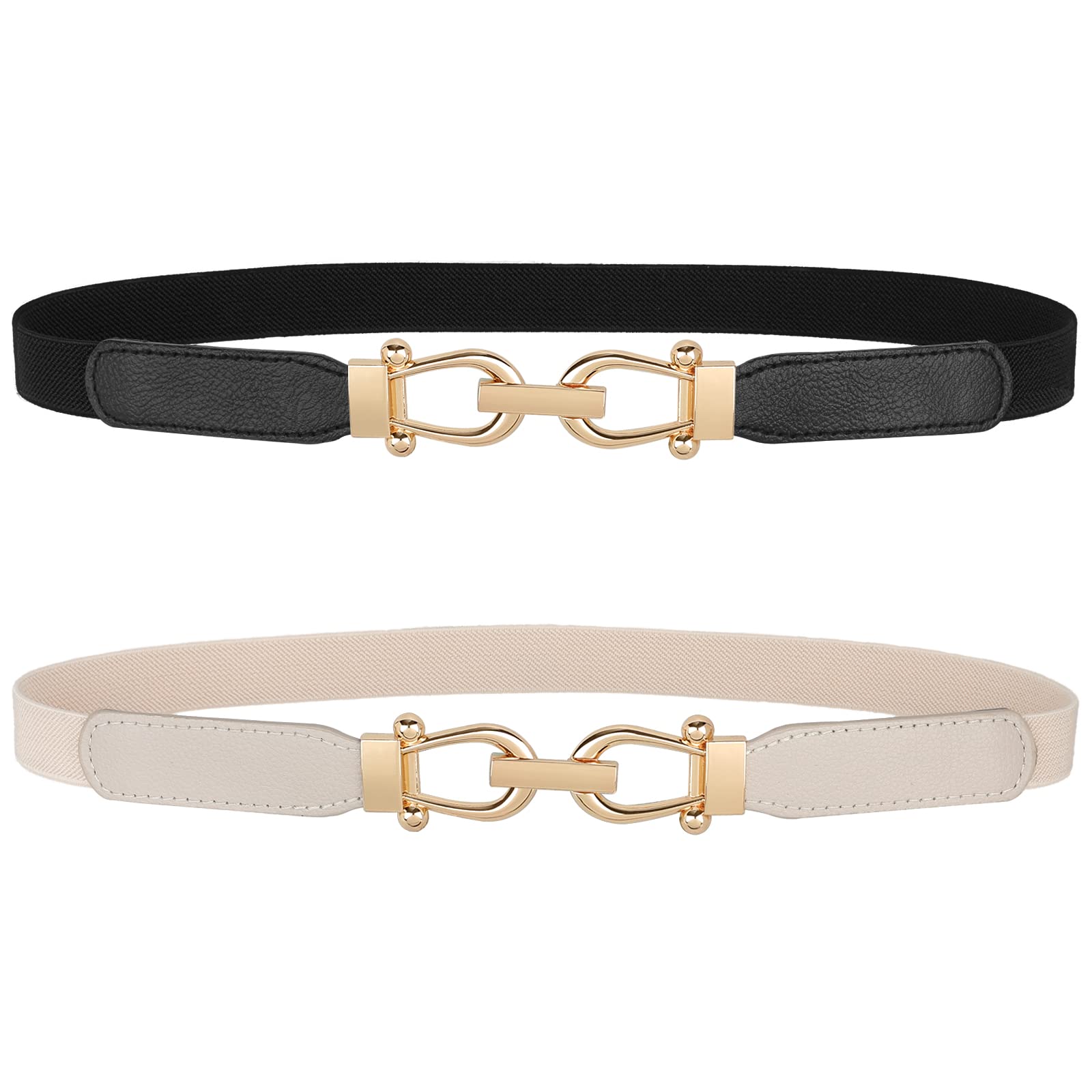 JASGOOD Leather Belt for Women Plus Size Black Casual Waist Belt for Jeans Pants