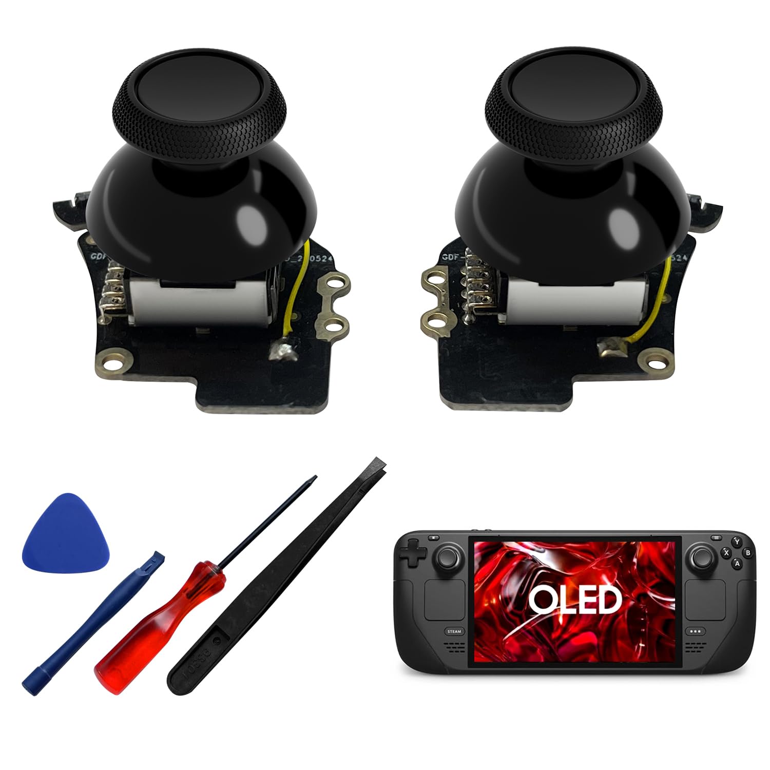 Tighter Hall Effect Joystick for Steam Deck OLED, Electromagnetic Thumbsticks Re