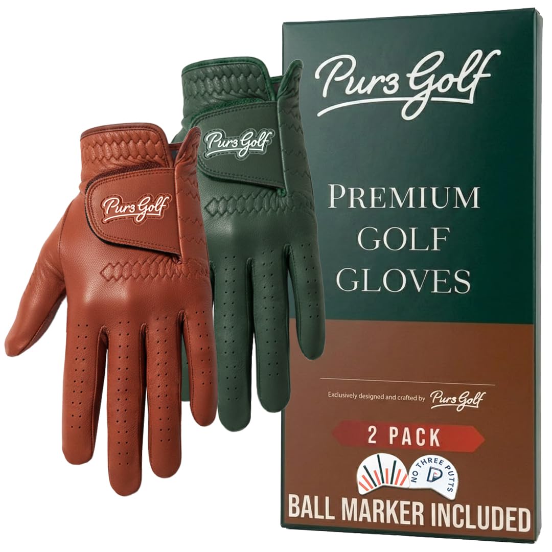 PUR3 Womens Golf Glove Left Hand and Right Hand - 2 Pack Ladies Golf Gloves - Ul