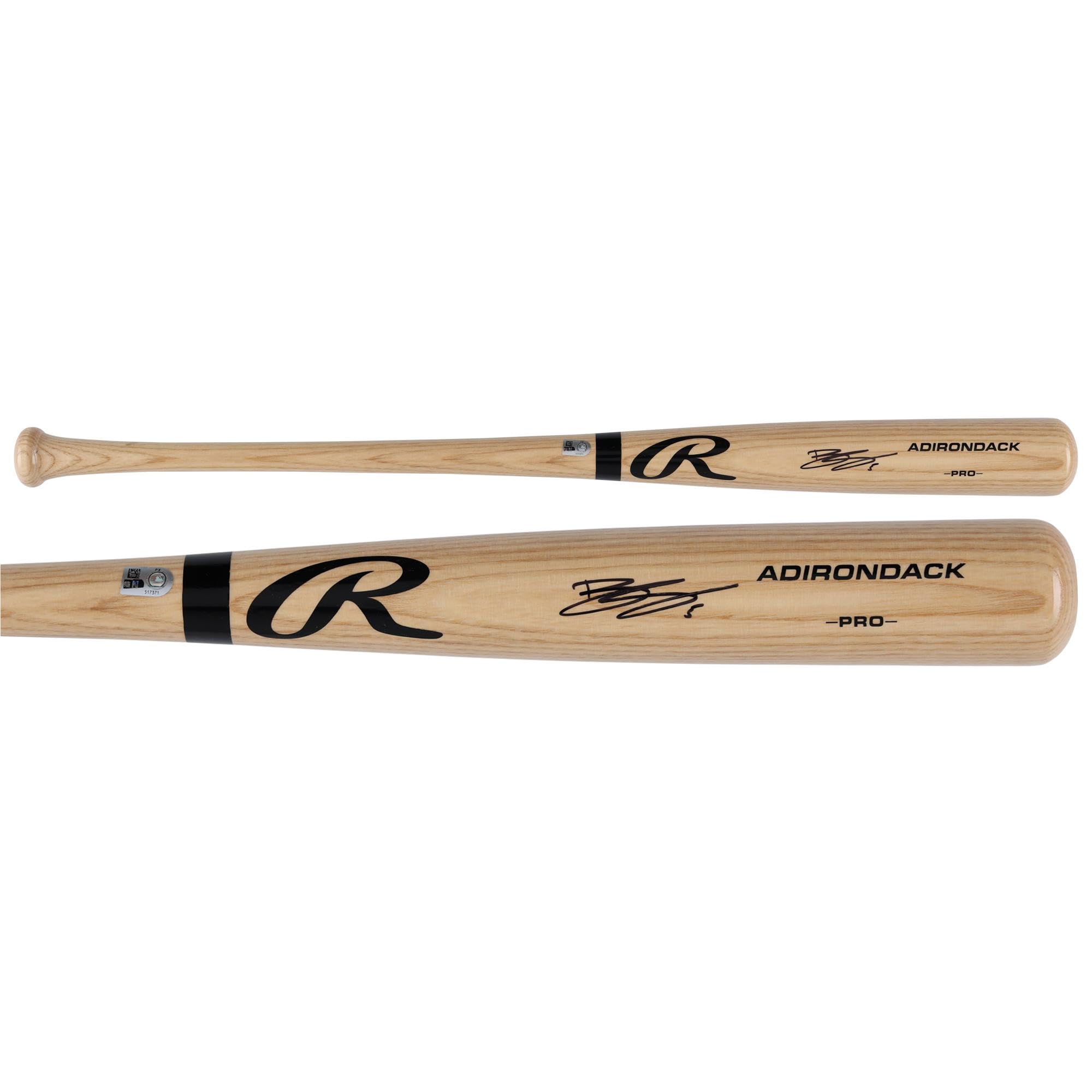 Bryson Stott Philadelphia Phillies Autographed Blonde Rawlings Pro Bat - Autogra