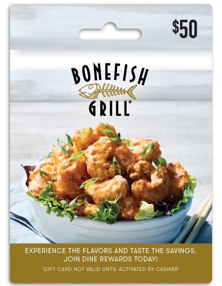 Bonefish Grill Physical Gift Card | $50