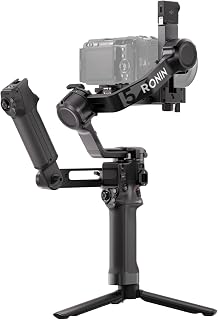 DJI RS 5 Combo, Gimbal Stabilizer for Camera, Canon/Sony/Nikon/Fujifilm | Enhanced Intelligent Tracking, Fine-Tuning Knobs, 2nd-Gen Automated Axis Locks, Quick-Open Tripod, Z-Axis Indicator