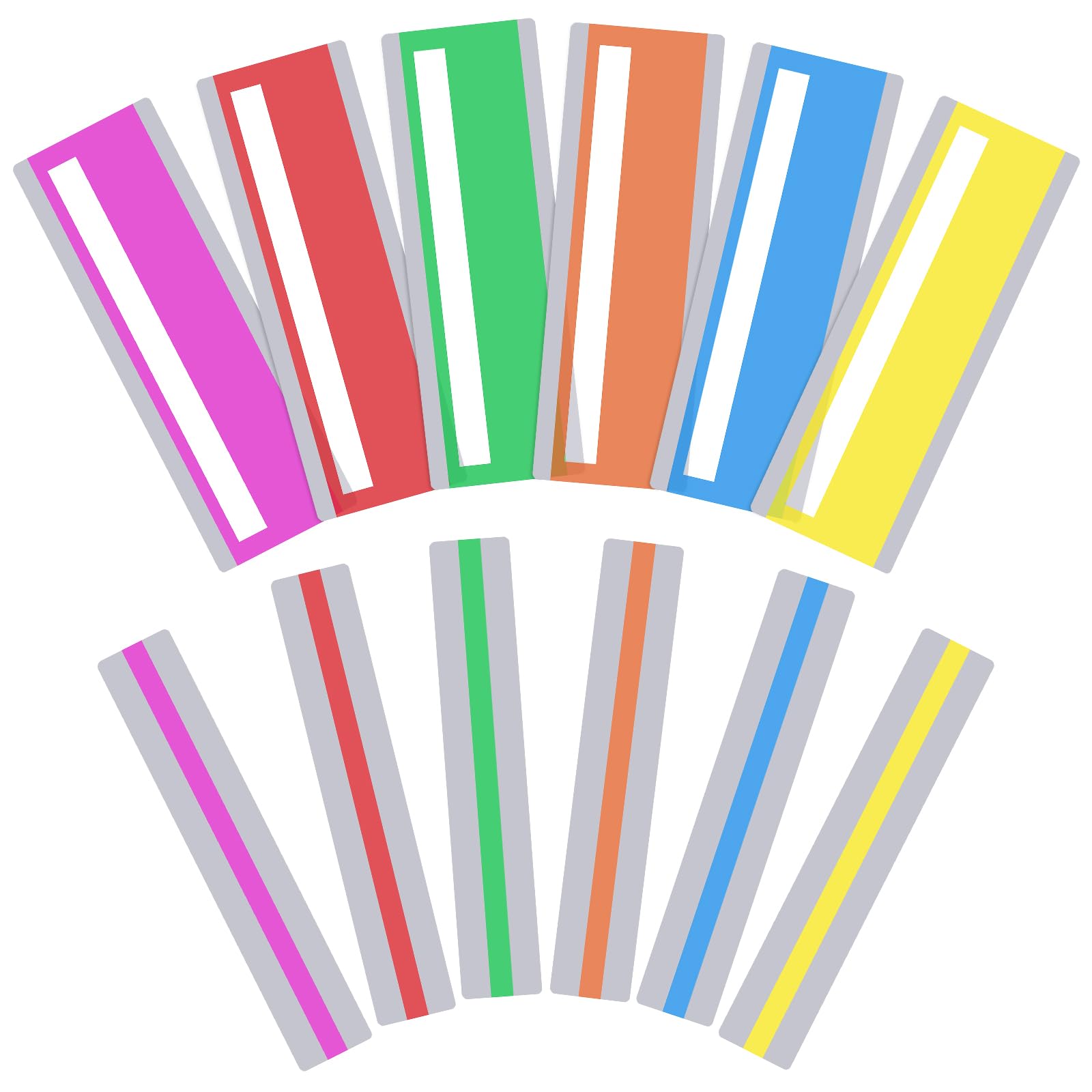 12 Pack Guided Reading Strips 2 Styles Colored Dyslexia Tools for Kids | Reading