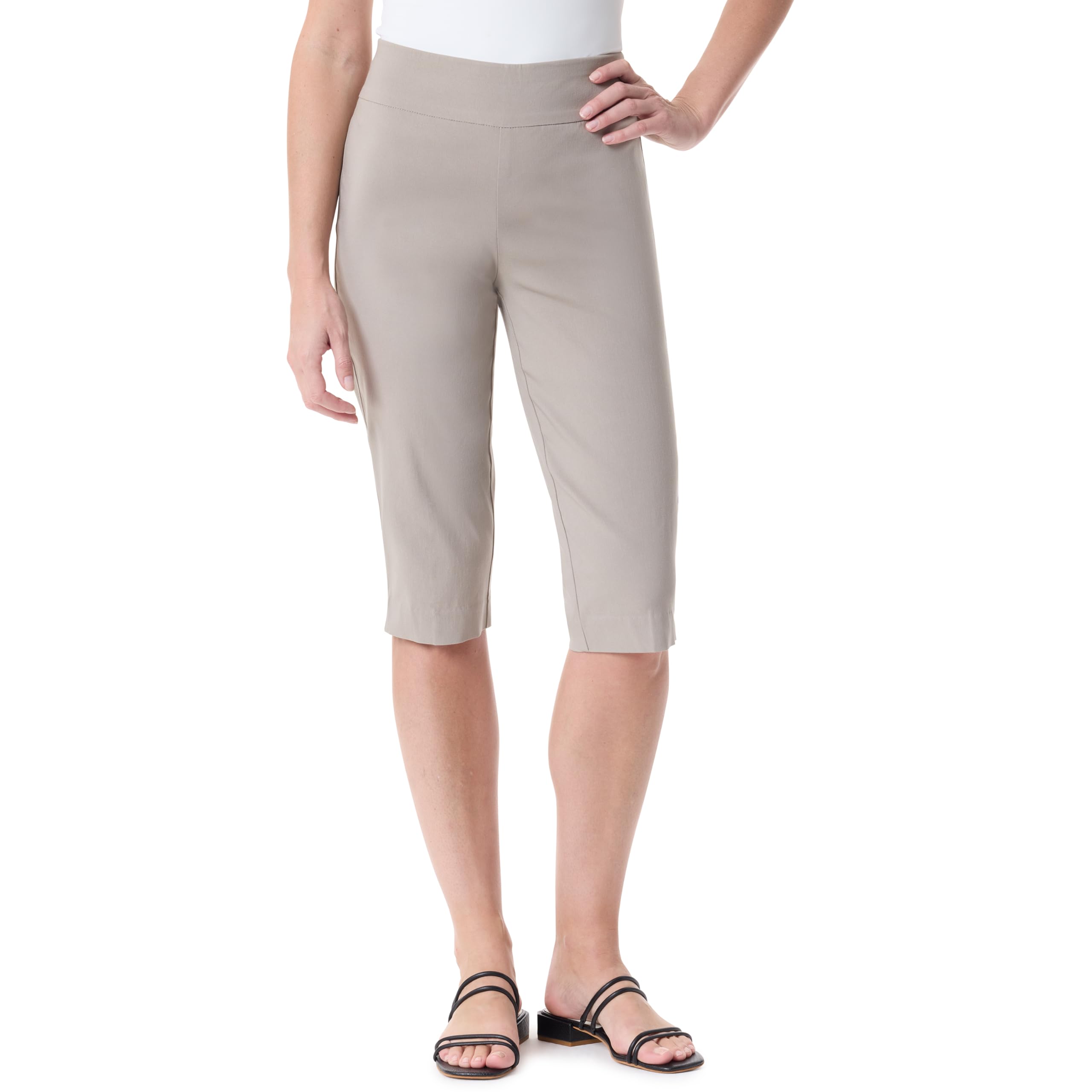 Gloria Vanderbilt Womens Pull on Tummy Slimmer Capri StandardPants