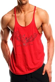 palglg Men's Muscle T-Shirt Sleeveless Athletic Tank Top for Fitness Training