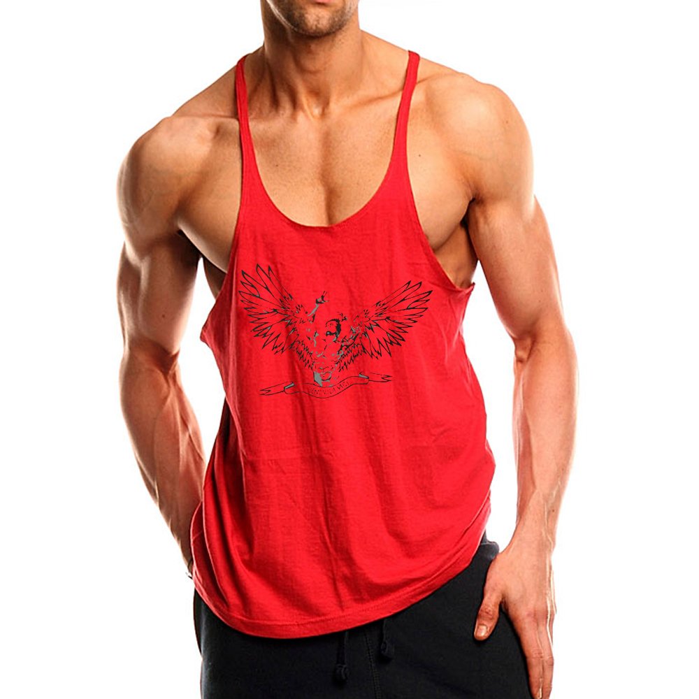 palglg Men's Muscle T-Shirt Sleeveless Athletic Tank Top for Fitness Training