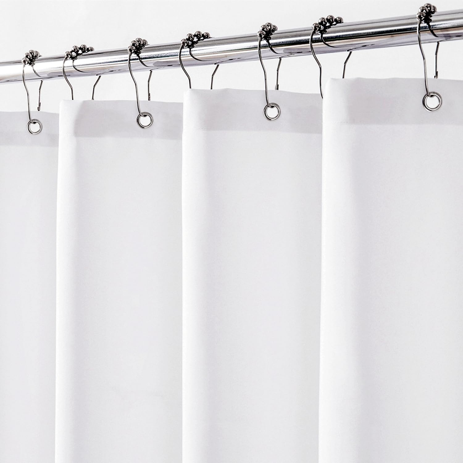 Felisa Stall Fabric Shower Curtain Liner with Large Magnets,36 x 72 inches Soft 