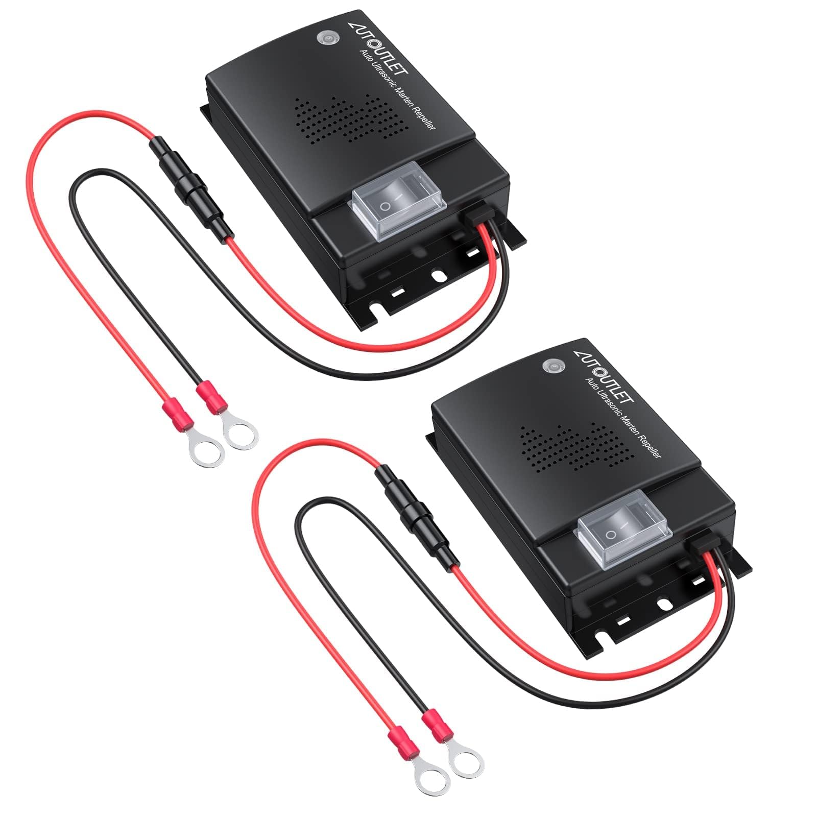 AUTOUTLET 2PCS DC 12V Car Vehicle Ultrasonic Mouse Repeller Gauge Rat Rodent Pes