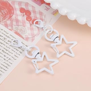 Rotating Star Keychain - Perfect DIY Craft Supplies with Lobster Claw Clasp, Custom Keyrings, Charms and Accessories