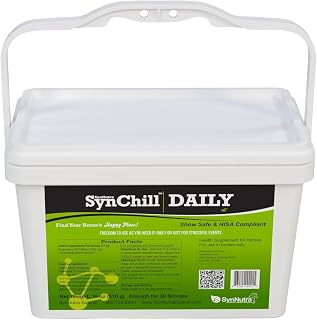 SynNutra SynChill Daily Pellets for Horses, 30 Doses | Show Safe • Daily confidence & composure support • Supports focus & performance • Trusted by Olympians & veterinarians