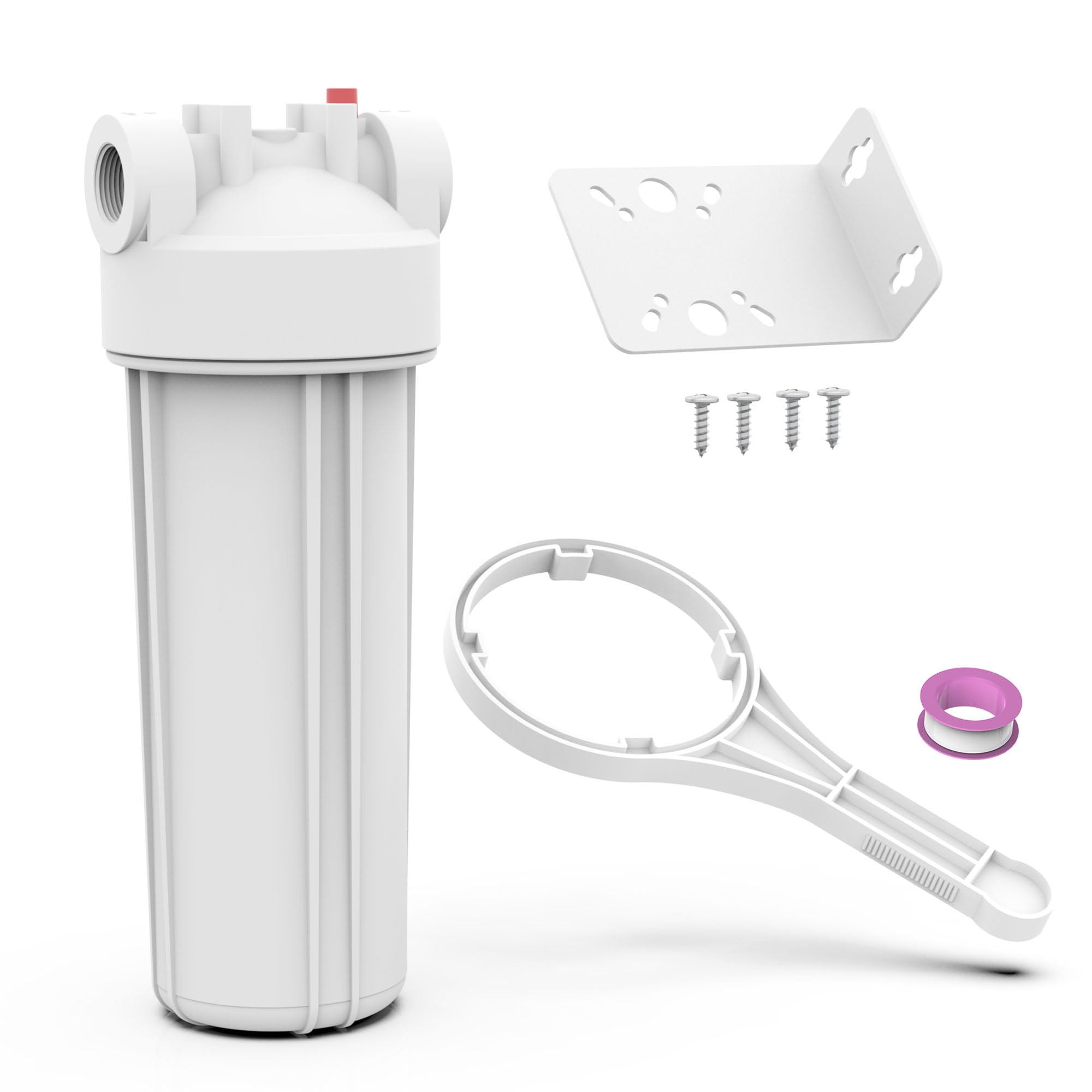 FHW10 Whole House Water Filter Housing Fit 10"x2.5" Sediment etc Filters | Pre-F