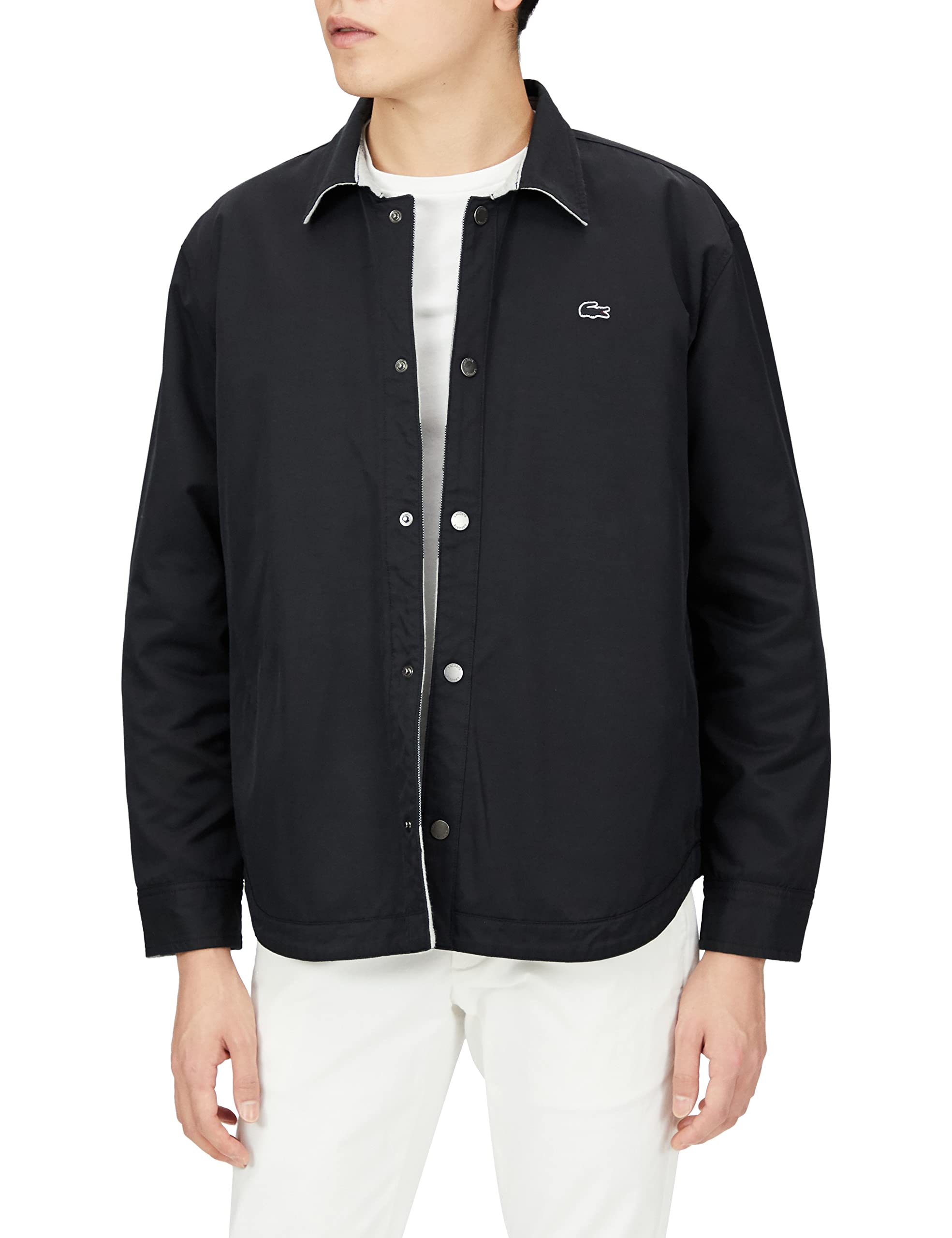 Lacoste CH5824L Men's Plain x Buffalo Check Reversible Shirt Outerwear