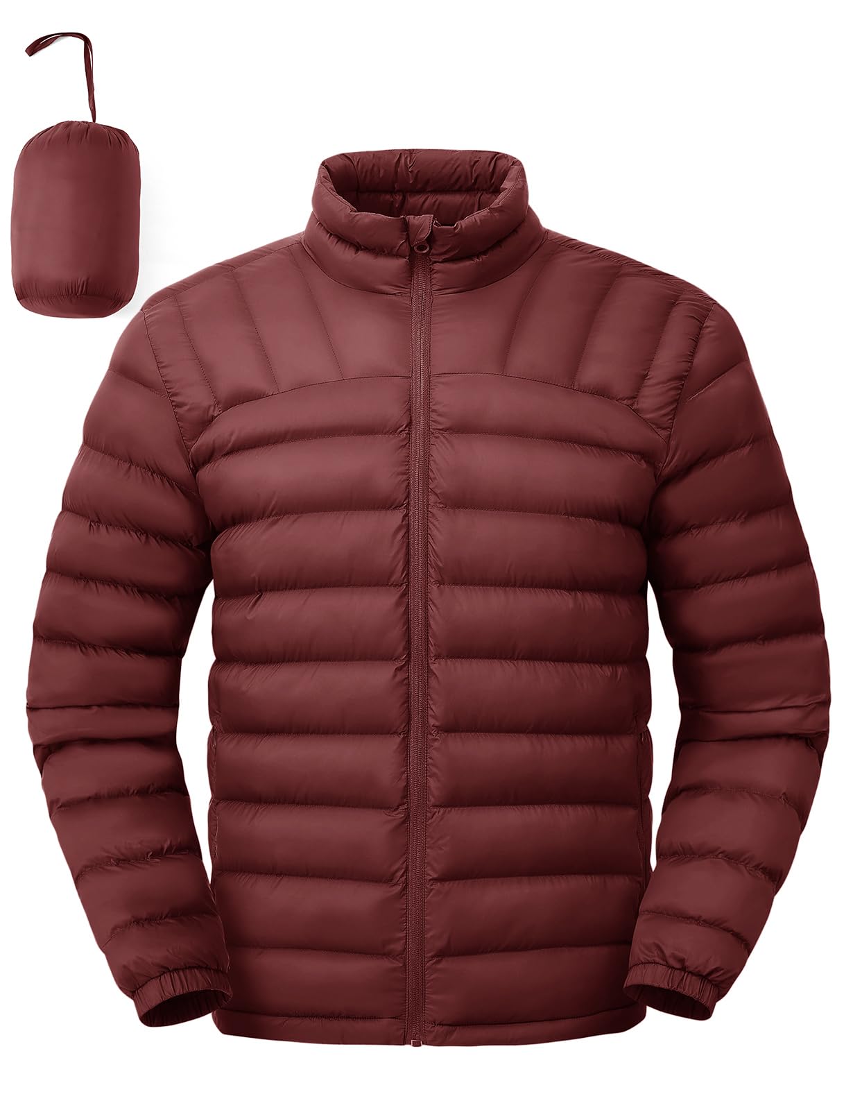 TBMPOY Men's Lightweight Packable Puffer Winter Jackets Puffy Water-Resistant Bu